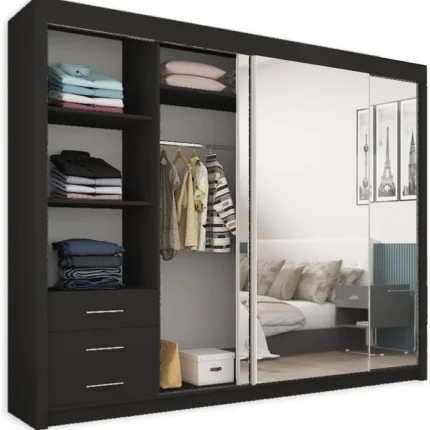 berlin sliding door wardrobe 250cm