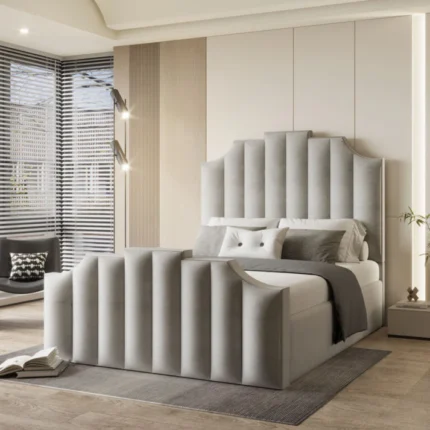 arizona bed frame in grey