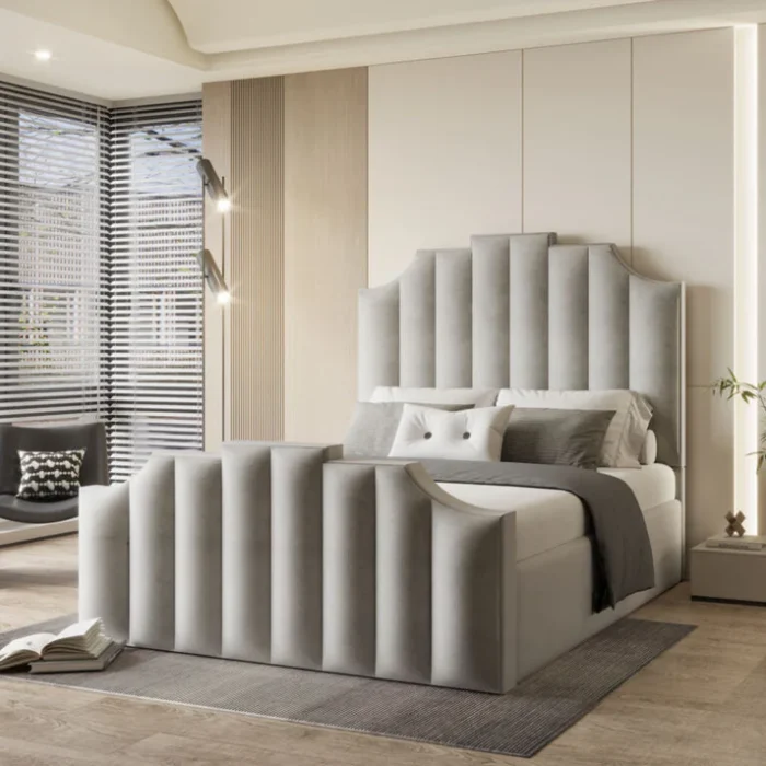arizona bed frame in grey