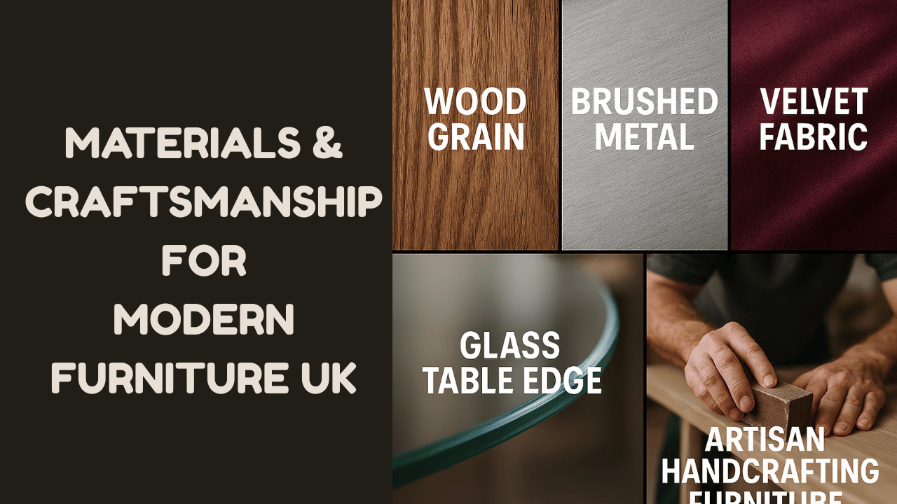 Materials & Craftsmanship for Modern Furniture UK