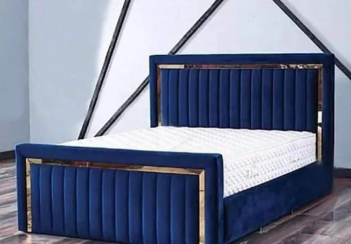 panel gold line bed panel golden line bed