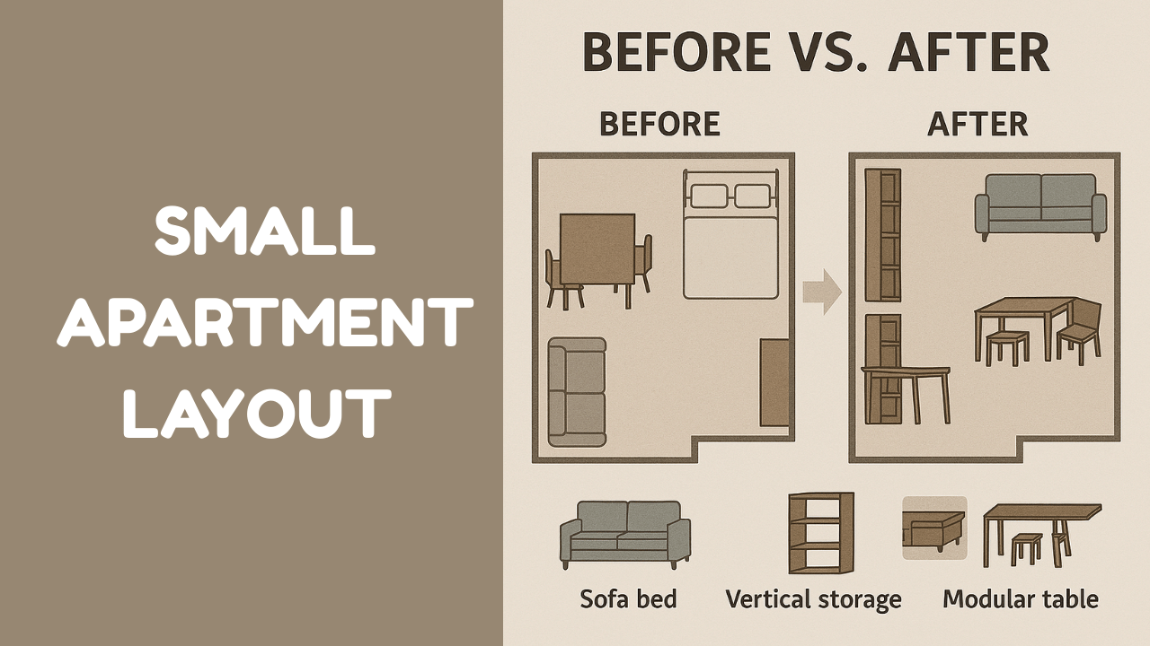 before and after small apartment layout comaprision