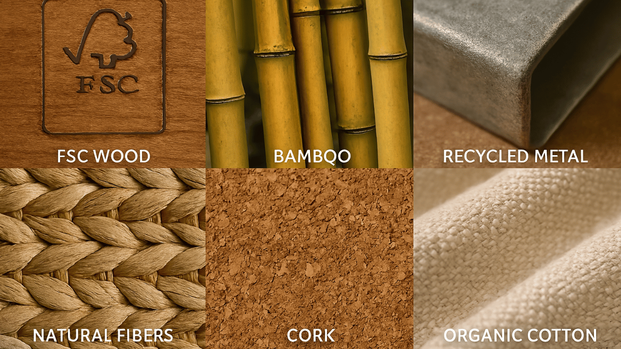 Materials in sustainable Furniture