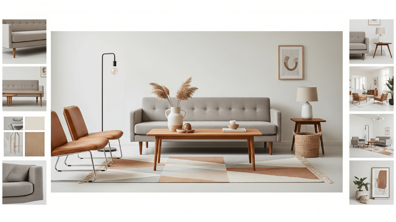 Modern Furniture vs Contemporary Furniture: Complete Guide 5 Modern furniture mood board