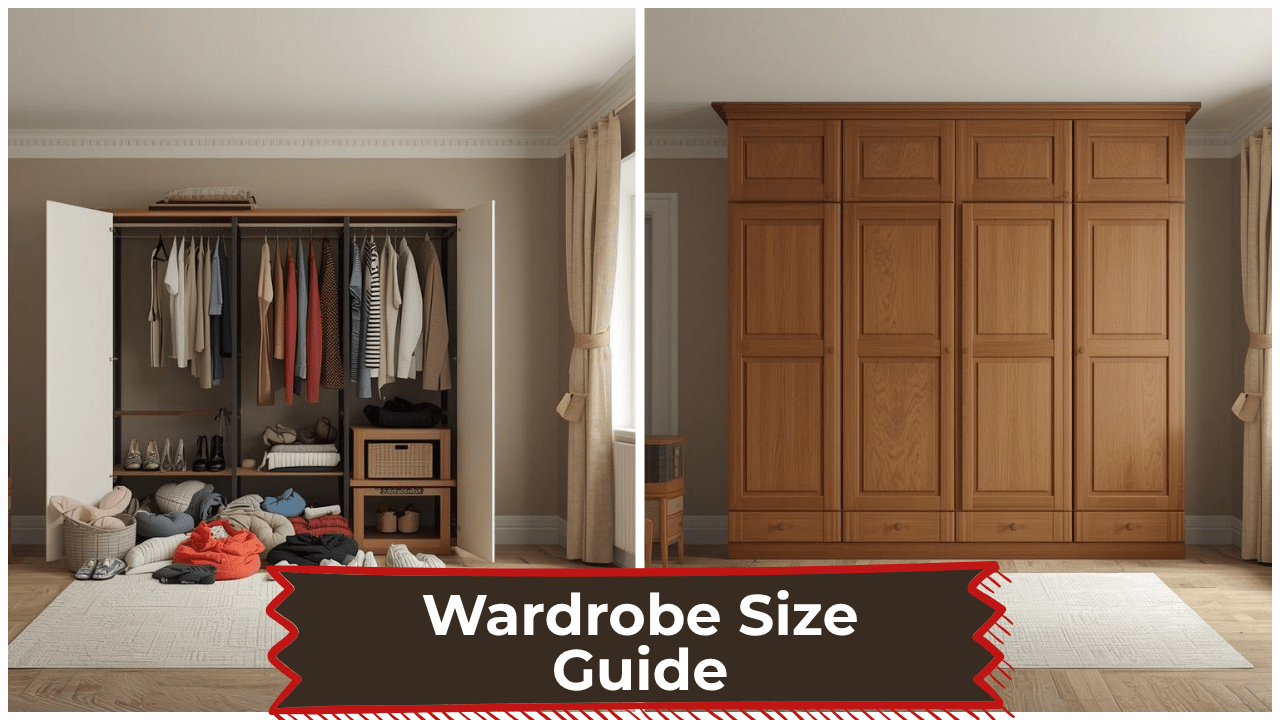wardrobe size guide fr UK Homes